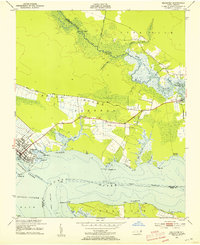 Belhaven 1951 topographic map thumbnail