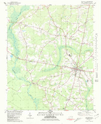 Beulaville 1981 topographic map thumbnail