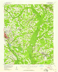 Bladenboro 1957 topographic map thumbnail