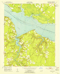Blounts Bay 1953 topographic map thumbnail