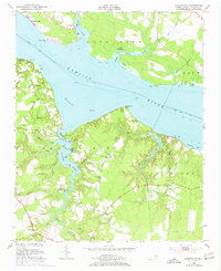 Blounts Bay 1953 topographic map thumbnail