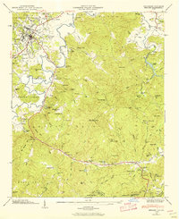 Brevard 1945 topographic map thumbnail