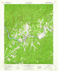 Bryson City 1961 topographic map thumbnail