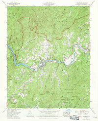 Bryson City 1961 topographic map thumbnail