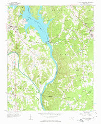 Mount Gilead West 1956 topographic map thumbnail