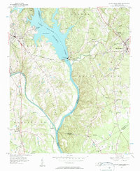 Mount Gilead West 1956 topographic map thumbnail