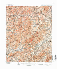 Mount Mitchell 1900 topographic map thumbnail