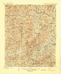 Mount Mitchell 1902 topographic map thumbnail