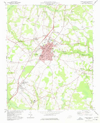 Mount Olive 1977 topographic map thumbnail