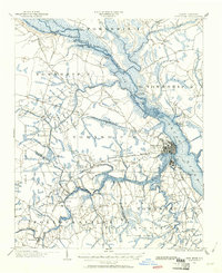 New Bern 1901 topographic map thumbnail