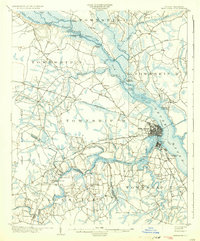 New Bern 1903 topographic map thumbnail
