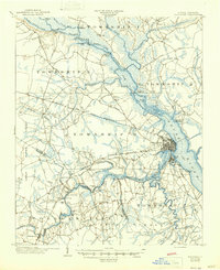 New Bern 1903 topographic map thumbnail