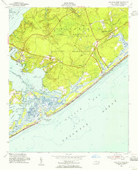 New River Inlet 1952 topographic map thumbnail