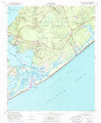 New River Inlet 1952 topographic map thumbnail