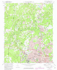 Northwest Durham 1973 topographic map thumbnail