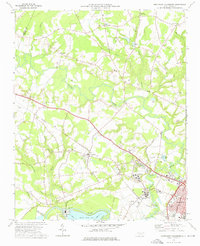 Northwest Goldsboro 1974 topographic map thumbnail