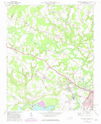 Northwest Goldsboro 1974 topographic map thumbnail