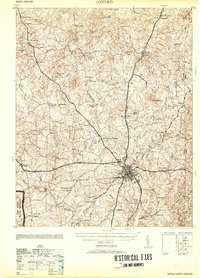 Oxford 1953 topographic map thumbnail