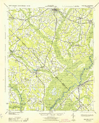 Pages Mill 1943 topographic map thumbnail