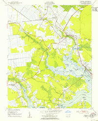 Pantego 1951 topographic map thumbnail