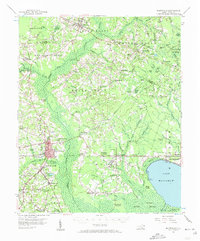 Whiteville 1955 topographic map thumbnail