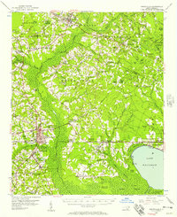 Whiteville 1955 topographic map thumbnail