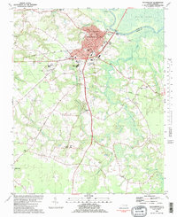 Williamston 1982 topographic map thumbnail