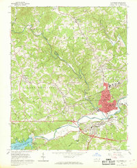Wilkesboro 1966 topographic map thumbnail