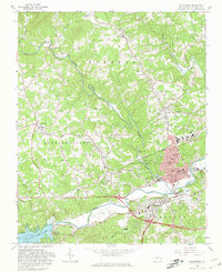 Wilkesboro 1966 topographic map thumbnail
