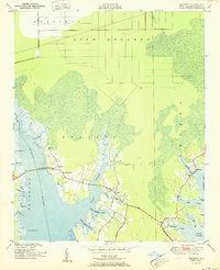 Williston 1951 topographic map thumbnail
