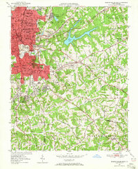 Winston-Salem East 1950 topographic map thumbnail
