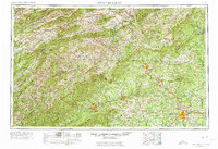 Winston-Salem 1953 topographic map thumbnail