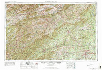 Winston-Salem 1953 topographic map thumbnail