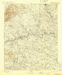 Yadkinville 1893 topographic map thumbnail