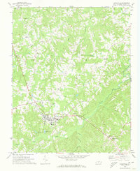 Yanceyville 1972 topographic map thumbnail