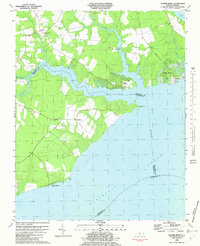 Yeopim River 1982 topographic map thumbnail