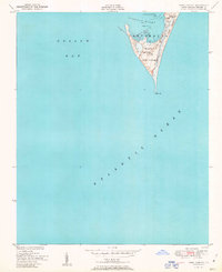 Cape Lookout 1951 topographic map thumbnail