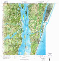 Carolina Beach 1970 topographic map thumbnail