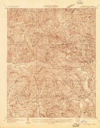 Carvers Gap 1934 topographic map thumbnail