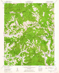 Carvers Gap 1960 topographic map thumbnail