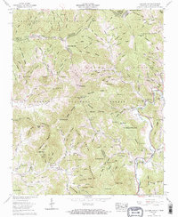 Carvers Gap 1960 topographic map thumbnail