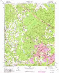 Cary 1973 topographic map thumbnail