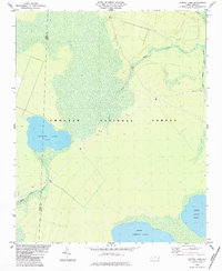 Catfish Lake 1984 topographic map thumbnail