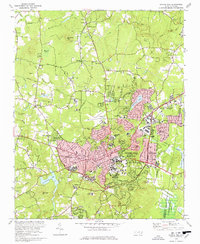 Chapel Hill 1978 topographic map thumbnail