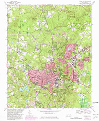 Chapel Hill 1978 topographic map thumbnail