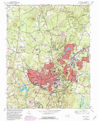 Chapel Hill 1978 topographic map thumbnail