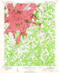 Charlotte East 1948 topographic map thumbnail