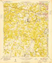 Charlotte West 1949 topographic map thumbnail