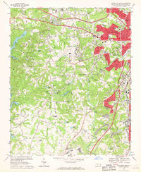 Charlotte West 1968 topographic map thumbnail