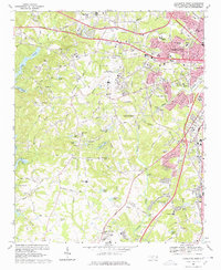 Charlotte West 1968 topographic map thumbnail